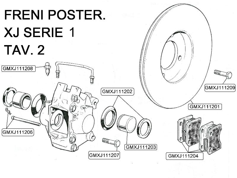 TUBO RIGIDO PINZE FRENI POST XJ SERIE 1