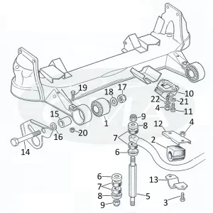 catalogo sospensioni anteriori Jaguar XJ6 e XJ12 5