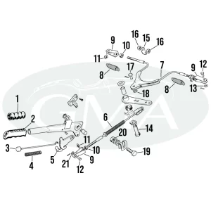 freno a mano triumph spitfire