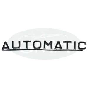 scritta cromata automatic daimler v8 jaguar mk2