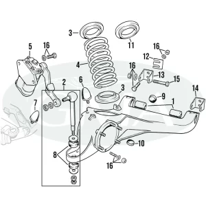 sospensione posteriore triumph tr6