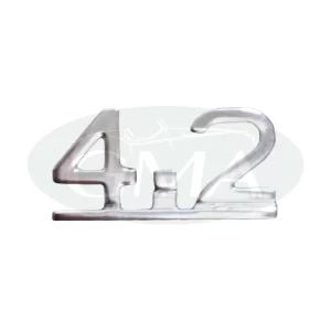 scritta cromata 4.2 jaguar